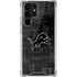NFL Detroit Lions Black & White Galaxy S22 Ultra Clear Case