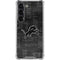 NFL Detroit Lions Black & White Galaxy S23 Clear Case