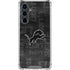 NFL Detroit Lions Black & White Galaxy S23 FE Clear Case