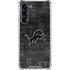 NFL Detroit Lions Black & White Galaxy S23 Plus Clear Case