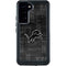 NFL Detroit Lions Black & White Galaxy S23 Plus Waterproof Case