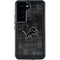 NFL Detroit Lions Black & White Galaxy S23 Waterproof Case