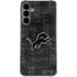 NFL Detroit Lions Black & White Galaxy S24 Plus Clear Case