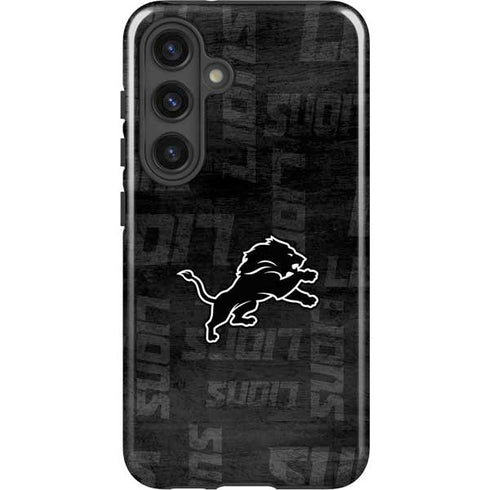 NFL Detroit Lions Black & White Galaxy S24 Plus Impact Case