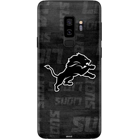 NFL Detroit Lions Black & White Galaxy S9 Plus Skin