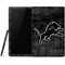 NFL Detroit Lions Black & White Samsung Galaxy Tab Skin