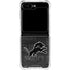 NFL Detroit Lions Black & White Galaxy Z Flip5 5G Clear Case