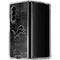 NFL Detroit Lions Black & White Galaxy Z Fold4 5G Clear Case