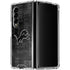 NFL Detroit Lions Black & White Galaxy Z Fold4 5G Clear Case