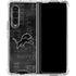 NFL Detroit Lions Black & White Galaxy Z Fold4 5G Clear Case