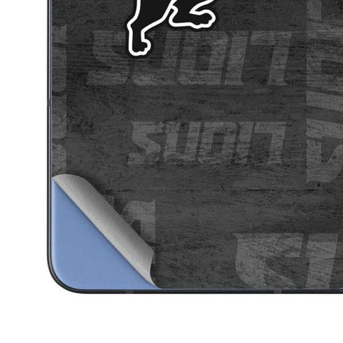 NFL Detroit Lions Black & White Galaxy Z Fold5 5G Skin