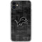 NFL Detroit Lions Black & White iPhone 11 Clear Case