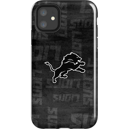 NFL Detroit Lions Black & White iPhone 11 Impact Case
