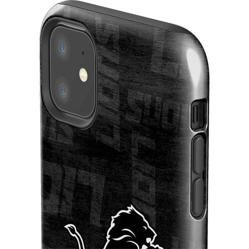 NFL Detroit Lions Black & White iPhone 11 Impact Case