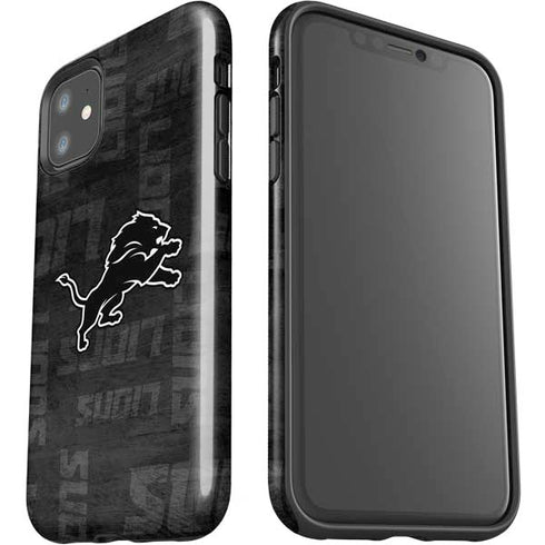 NFL Detroit Lions Black & White iPhone 11 Impact Case