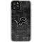 NFL Detroit Lions Black & White iPhone 11 Pro Clear Case