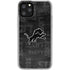 NFL Detroit Lions Black & White iPhone 11 Pro Clear Case