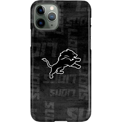 NFL Detroit Lions Black & White iPhone 11 Pro Lite Case