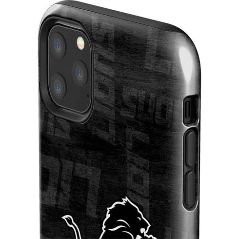 NFL Detroit Lions Black & White iPhone 11 Pro Max Impact Case