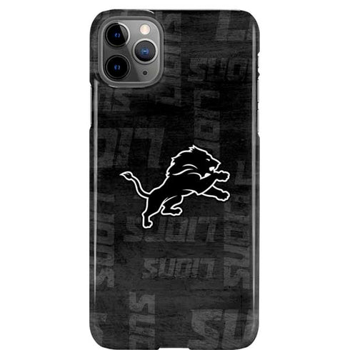 NFL Detroit Lions Black & White iPhone 11 Pro Max Lite Case
