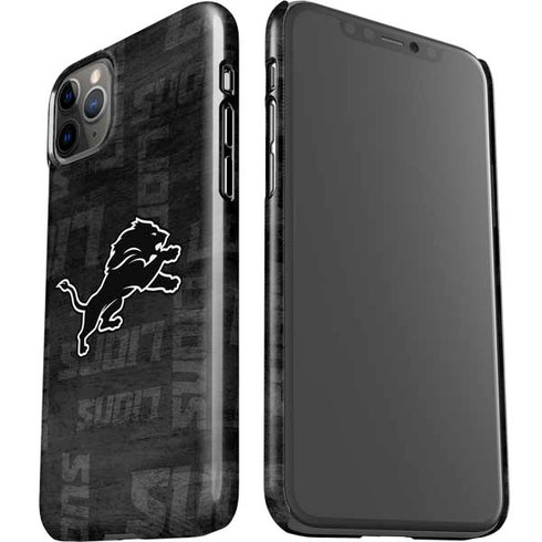NFL Detroit Lions Black & White iPhone 11 Pro Max Lite Case