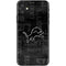 NFL Detroit Lions Black & White iPhone 11 Skin