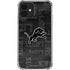 NFL Detroit Lions Black & White iPhone 12 Clear Case