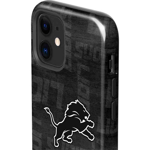 NFL Detroit Lions Black & White iPhone 12 Impact Case