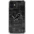 NFL Detroit Lions Black & White iPhone 12 Mini Clear Case