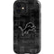 NFL Detroit Lions Black & White iPhone 12 Mini Impact Case