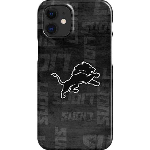 NFL Detroit Lions Black & White iPhone 12 Mini Lite Case