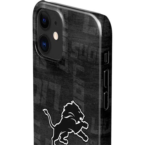 NFL Detroit Lions Black & White iPhone 12 Mini Lite Case