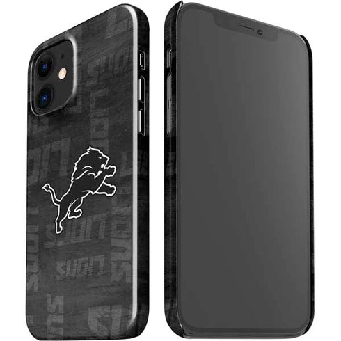 NFL Detroit Lions Black & White iPhone 12 Mini Lite Case