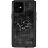 NFL Detroit Lions Black & White iPhone 12 Mini Waterproof Case