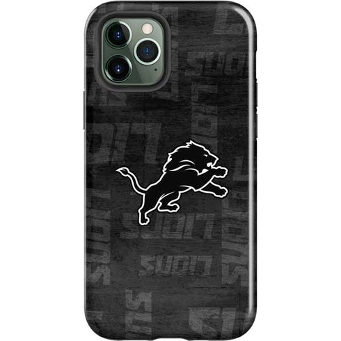 NFL Detroit Lions Black & White iPhone 12 Pro Max Impact Case