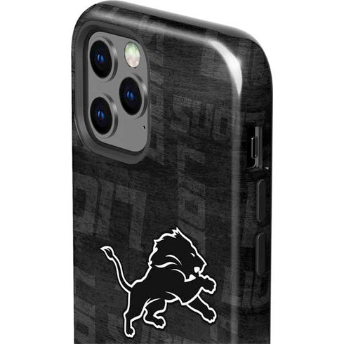 NFL Detroit Lions Black & White iPhone 12 Pro Max Impact Case
