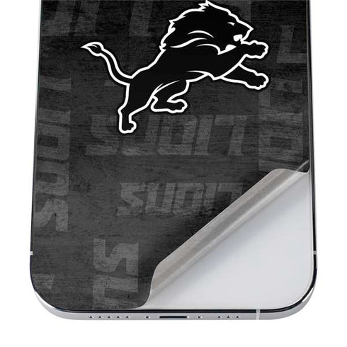 NFL Detroit Lions Black & White iPhone 12 Pro Max Skin