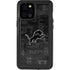 NFL Detroit Lions Black & White iPhone 12 Pro Max Waterproof Case