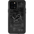 NFL Detroit Lions Black & White iPhone 12 Pro Waterproof Case