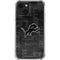 NFL Detroit Lions Black & White iPhone 13 Clear Case