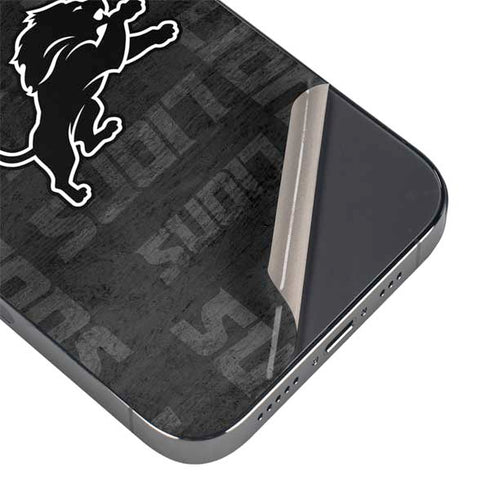 NFL Detroit Lions Black & White iPhone 13 Pro Max Skin