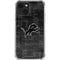 NFL Detroit Lions Black & White iPhone 14 Clear Case