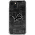 NFL Detroit Lions Black & White iPhone 14 Clear Case