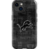 NFL Detroit Lions Black & White iPhone 15 Plus Impact Case