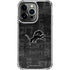 NFL Detroit Lions Black & White iPhone 14 Pro Clear Case