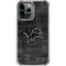 NFL Detroit Lions Black & White iPhone 14 Pro Max Clear Case