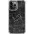 NFL Detroit Lions Black & White iPhone 14 Pro Max Clear Case
