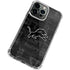 NFL Detroit Lions Black & White iPhone 15 Pro Max Clear Case