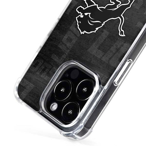 NFL Detroit Lions Black & White iPhone 15 Pro Max MagSafe Case