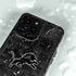 NFL Detroit Lions Black & White iPhone 14 Pro Waterproof Case